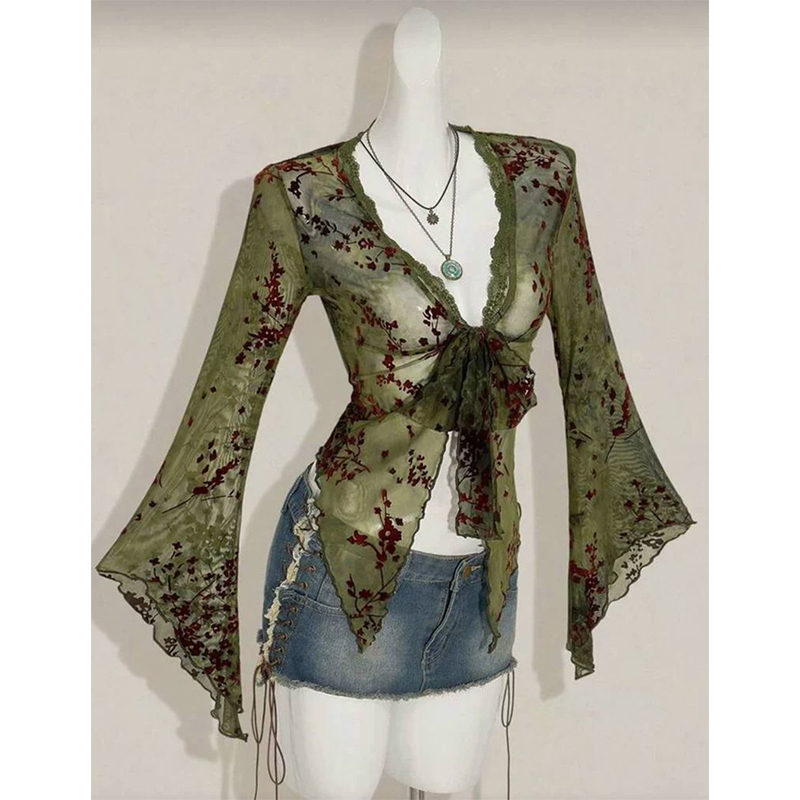 MEXZT Vintage Kwiatowe Koszule – Romper Floral Print recenzja i cena