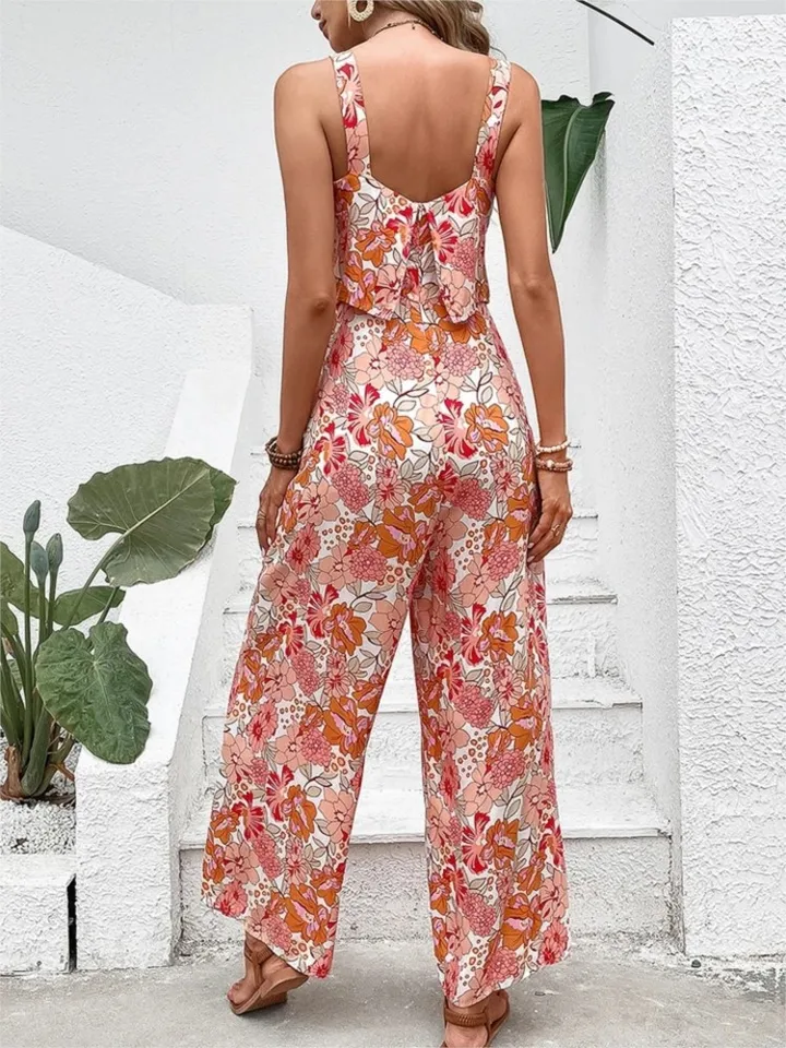 Elegancki długi kombinezon dam – Romper Floral Print recenzja i cena