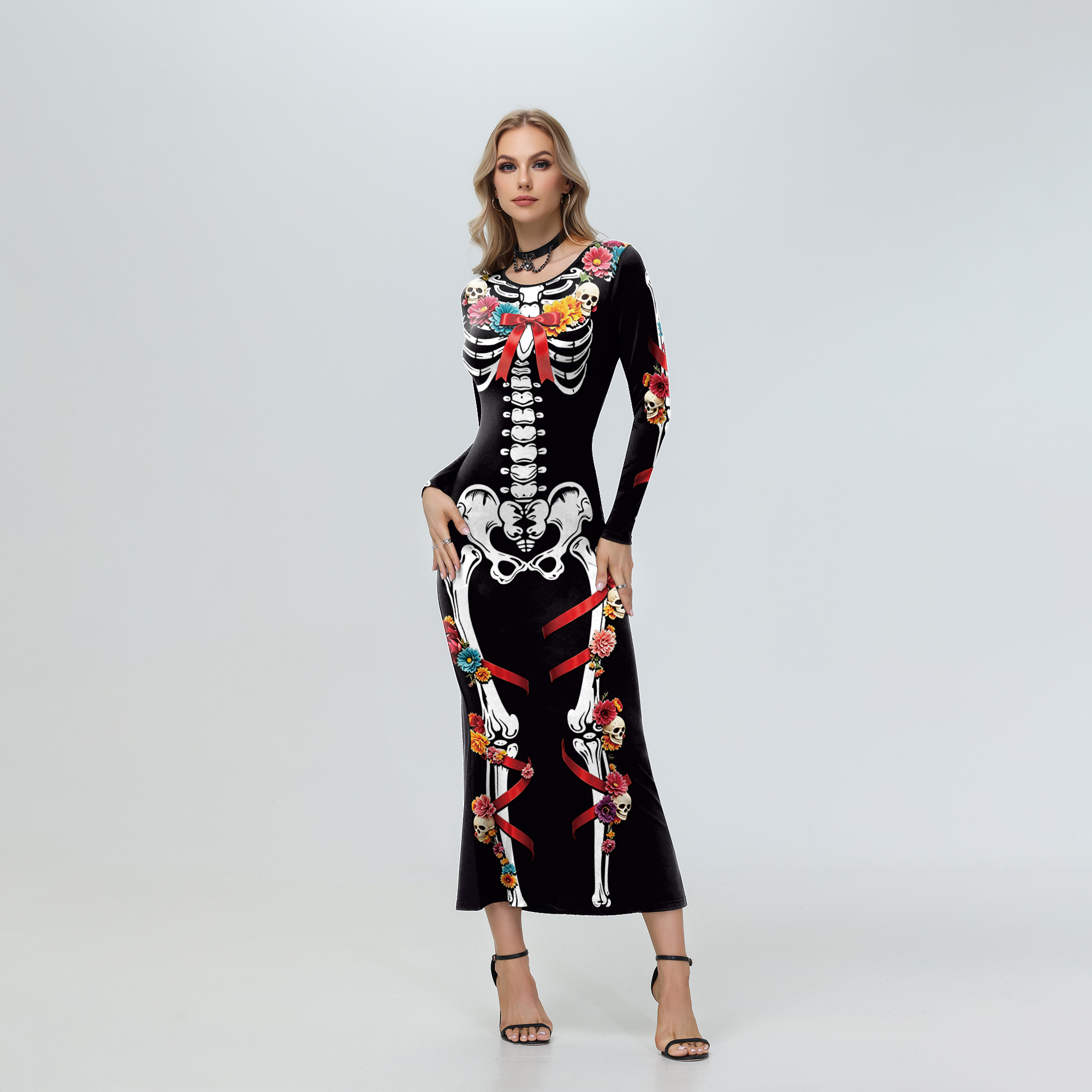 Halloweenowa sukienka midi z k – Midi Skirt Floral recenzja i cena