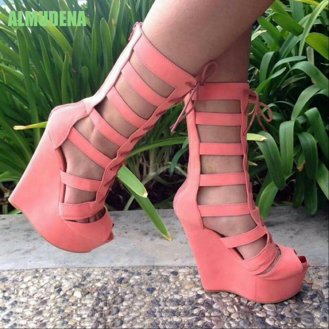 Damskie sandały na platformie  – Sandal Strappy Heeled recenzja i cena