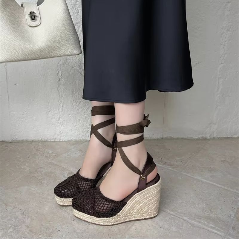 Letnie sandały damskie, brązow – Sandal Strappy Heeled recenzja i cena