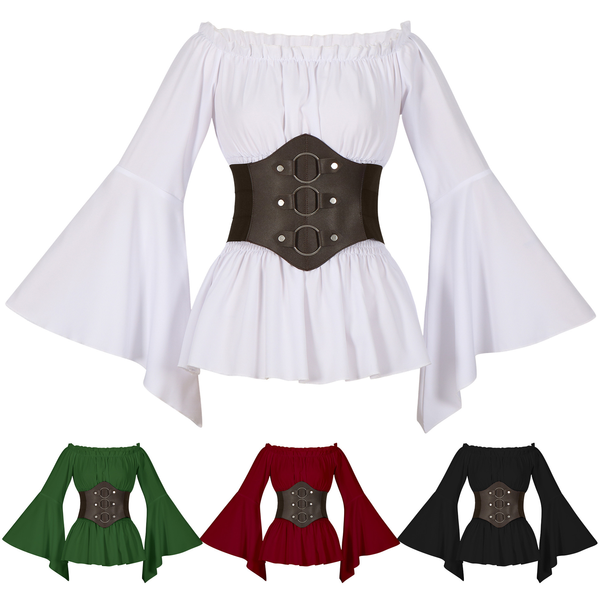 Koszula w stylu średniowieczny – Blouse Off Shoulder recenzja i cena
