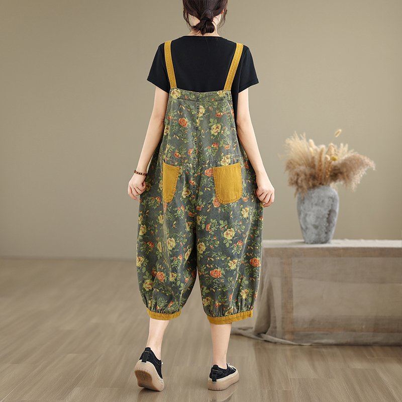 Kombinezony jeansowe damskie w – Romper Floral Print recenzja i cena
